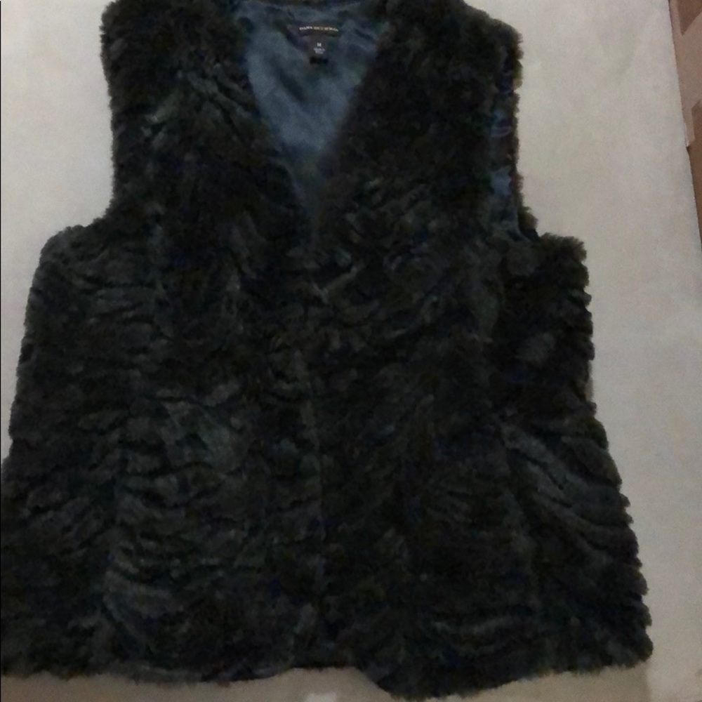 Dana Buchman Brown faux fur vest